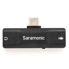 Saramonic SR-EA2U USB-C Audio Interface with 3.5mm Microphone Input for TRS or T
