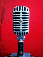 Vintage 1960’s Shure PE55 dynamic cardioid microphone Hi Z w S37A stand PE55SH