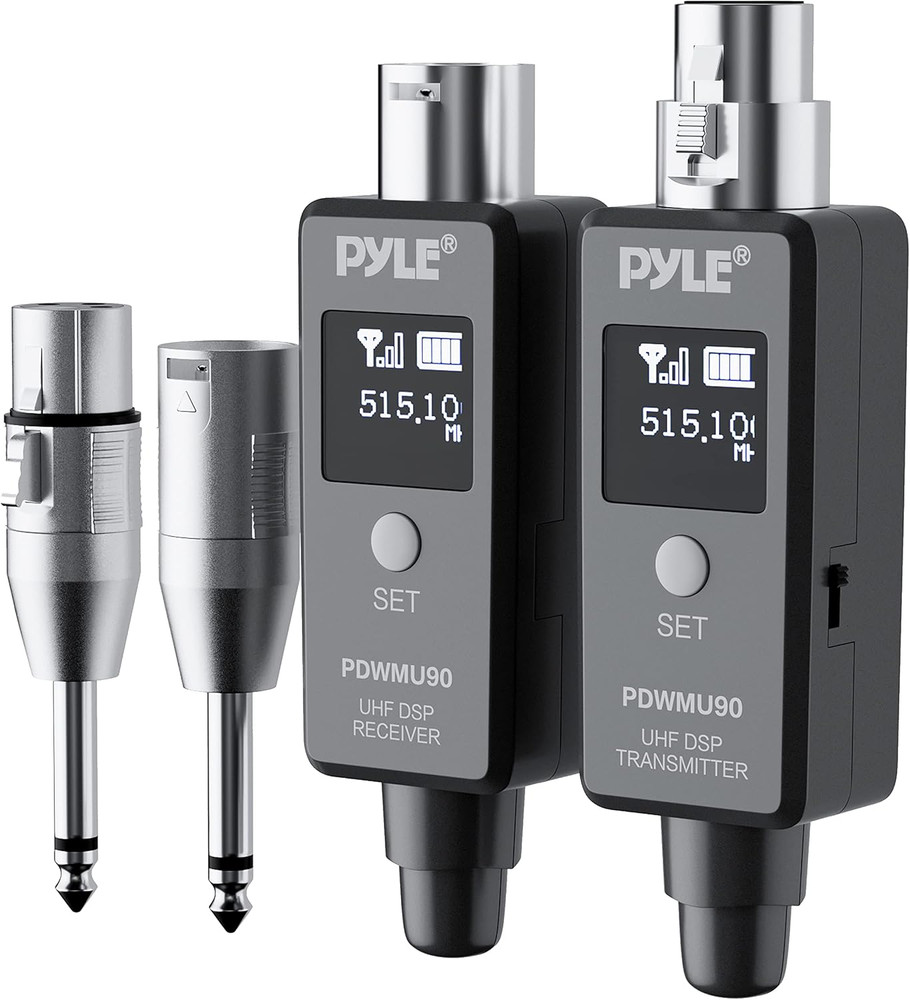Multifunctional UHF Wireless XLR Adapter System,Transmitter and Receiver for Dyn