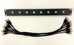 8 Antenna Front Mount Kit fits Shure, Sennheiser, AKG 20″ GOLD BNC Cables FMP820