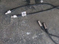 x2 5-pin MIDI cable, 20′ feet, male connector ends, Pro Co DataMaster 224F