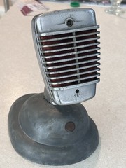 Vintage 1950’s Shure 51 Sonodyne Dynamic Microphone + S36 Stand Untested As-is