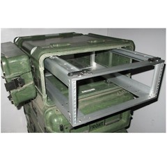 Rackmount 04U x24 Slide Out Deep Lid General Dynamics Composite Shock Mount Case