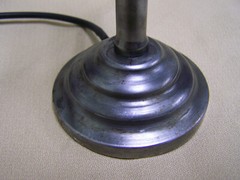 Vintage lollipop Microphone Steel and brass mid century modern industrial