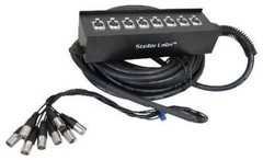 NEW 8 Ch Cable Snake 32′ ft Eight Channel PA System DJ Gear Wire Cords Input XLR