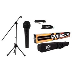 Peavey PV-MSP1 PVi 100 Microphone + Mic Stand With Boom + Gig Bag + XLR Cable