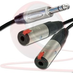 Neutrik Balanced Jack Split into 2 x Neutrik balanced Female Jacks, Sommer Peaco