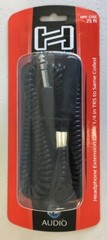 Hosa HPE-325C 25′ Foot 1/4″ TRS Coiled Headphone Extension Cable – Ships Free!