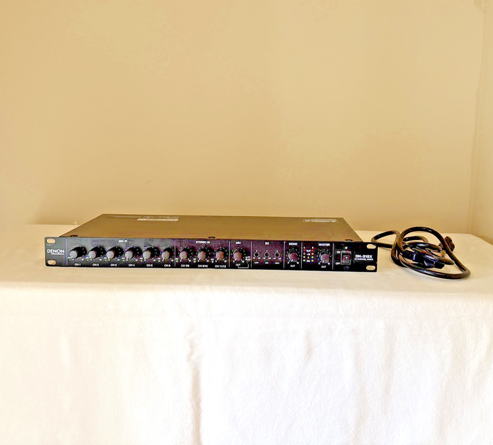 Denon DN-312X Professional 12-Channel Line Mixer – Tested – Great Condition