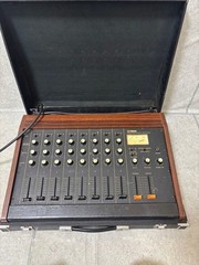 Yamaha PM-210 Vintage 8 Channel Analog Mixer Reverb Case Tested 100V