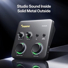 MAONO P1 Hybrid USB Audio Interface 70dB Gain for PC Phone iPad Guitar