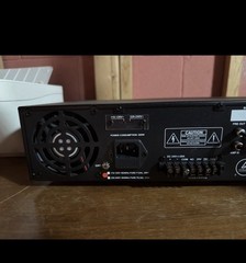 Saga SAG6012 240W 1-Channel Power Amplifier Phantom Power RCA/XLR Black