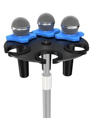 2025 Upgrade Multi Microphone Holder for Mic Stand Circular Microphone Stor…