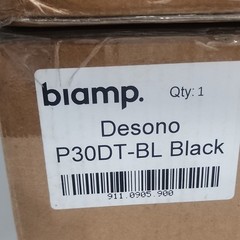Biamp Desono P30DT-BL Black 30W Passive Wired Ceiling Speaker 16 Ohm 6.5in