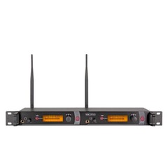 Wireless stage IR In Ear Monitor System UHF Dual channel transmitter Receiver