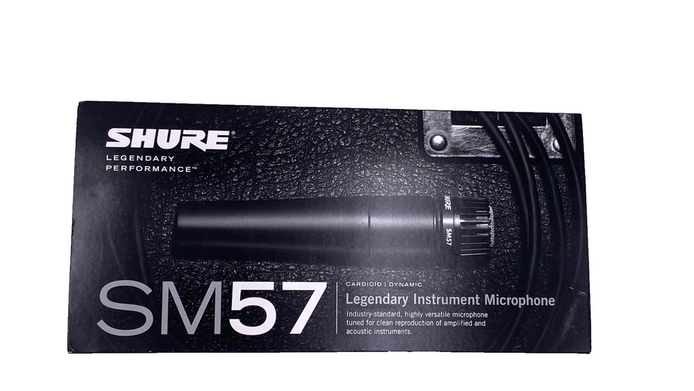 Shure SM57 Dynamic Instrument Microphone – New in Original Box w/ Case