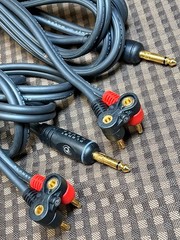 Lot of 2 D’Addario Planet Waves 10′ Banana to 1/4 (6.35mm) Plug Speaker Cable