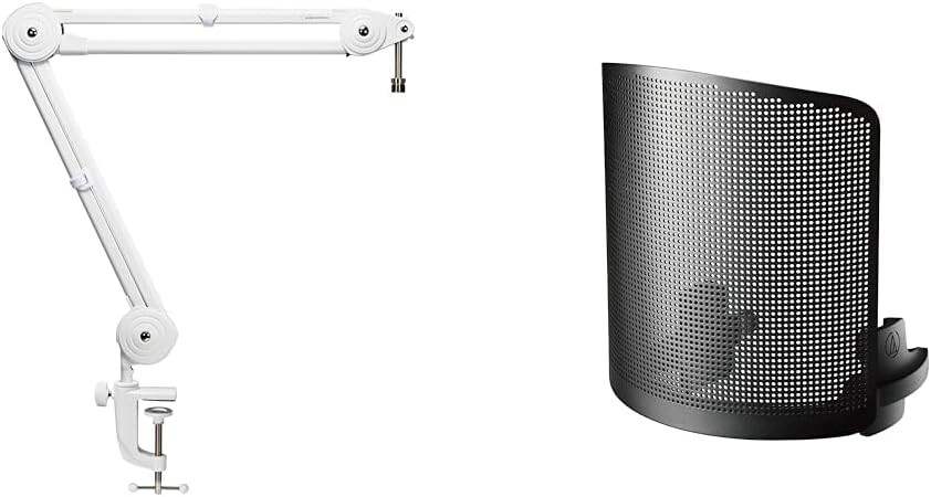 Audio Technica AT8700J WH Mic Arm White 2kg + AT8175 Pop Filter Set