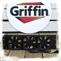 GRIFFIN 2x Rack Mount Fan Cool System Panels | Audio Equipment Gear Network IT