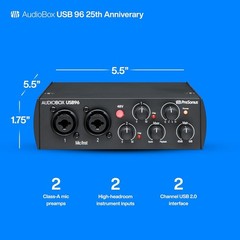 AudioBox 96 – Bus-Powered USB Interface with Extensive Recording Software Pack