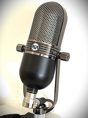 Customized MXL in the style of RCA 77 Ribbon Microphone, w/stand , cable case