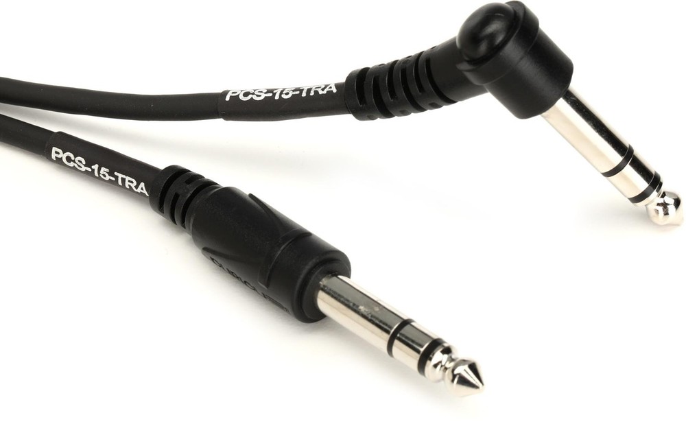 Roland PCS-15-TRA 1/4-inch TRS Male to 1/4-inch TRS Male Right Angle Percussion