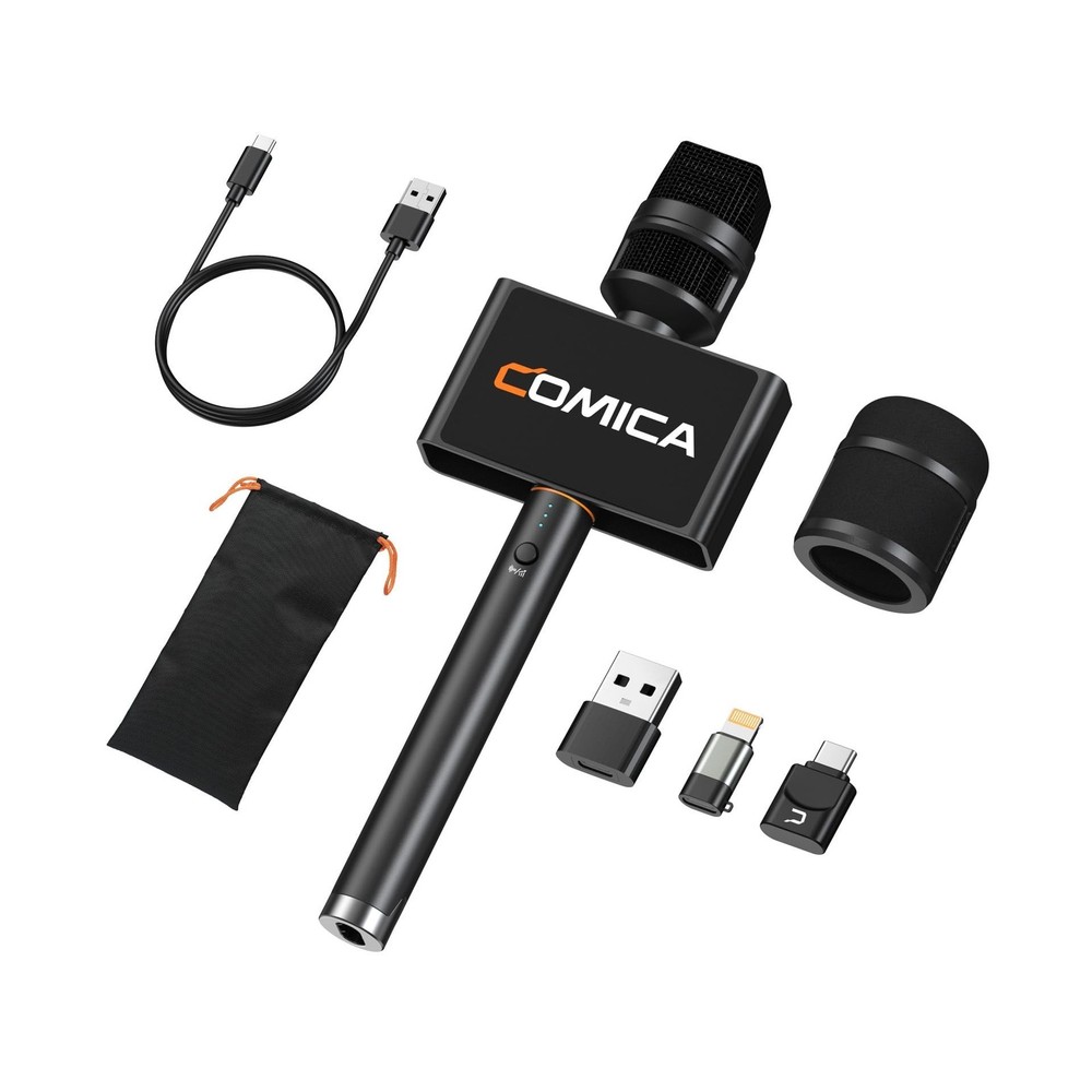 COMICA Revo S Wireless Handheld Microphone for iPhone 15 16, USB C Interview …