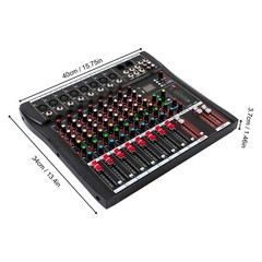 8 Channel USB Mixing Console Bluetooth Live Studio Audio DJ Sound Mixer Board