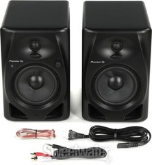 Pioneer DJ DM-50D-BT 5-inch Desktop Active Monitor Speaker Pair with Bluetooth –