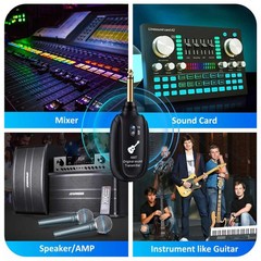 New Rechargeable Wireless 2.4GHz In-Ear Monitor IEM System Transmitter Receiver