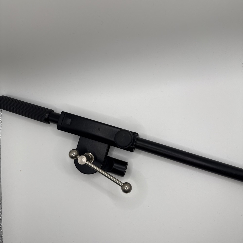 Small microphone boom arm attachment