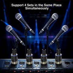 JOYO 5.8GHz Wireless Microphone System XLR Transmitter Receiver 100FT Range NEW!