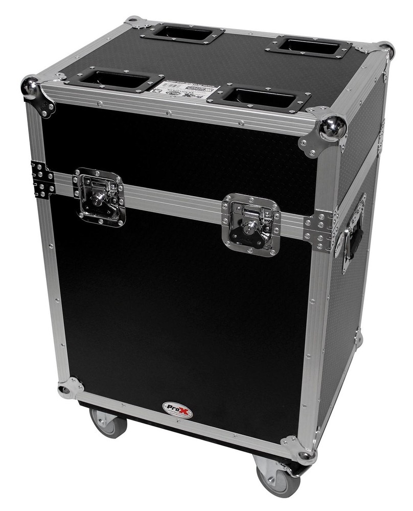 Flight Case w/ Wheels For (2) Martin Rush MH 4Beam Moving Head Lights