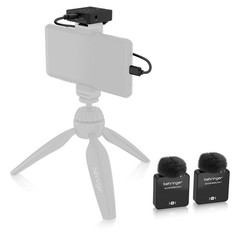 Behringer GO CAM Wireless 2 Digital Dual Clip-On Microphone System for Content C