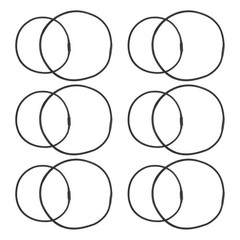 12Pcs Black Elastic Bands Replacement for Microphone Shock Mount High Absorption
