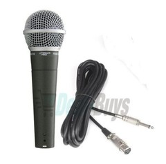 Pyle PDMIC58 Professional Moving Coil Dynamic Handheld Microphone + 15′ Cable