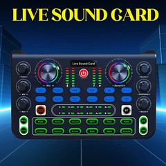 Sound Mixer Microphone Voice Changer For Broadcast Live Streaming Effect PC KTV
