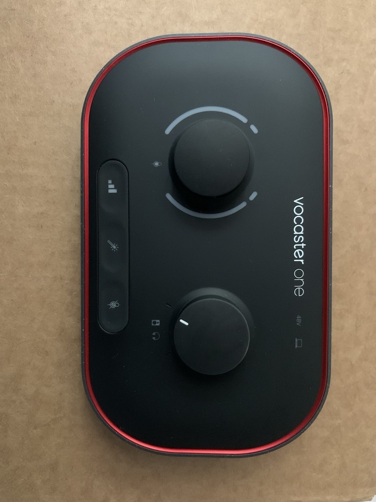 Focusrite Vocaster One Desktop USB-C Audio Interface, XLR, Phantom, Bus-Powered
