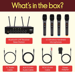 Wireless Microphones, Professional UHF Dual Microphones for Karaoke, Wireless Dy