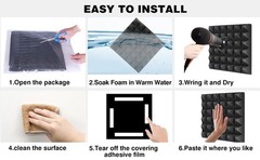 12- 96Pk Acoustic Foam Panel Wall Tiles Record Studio Noise Sound Proof 12x12x2″