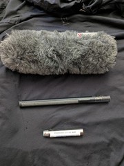 Sennheiser 416T + A4812 48V to 12T In-Line Barrel Adapter