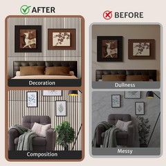 Self Adhesive Soundproof Foam Panels 45.3×21.6inch Acoustic Wall Tiles 4 Pack