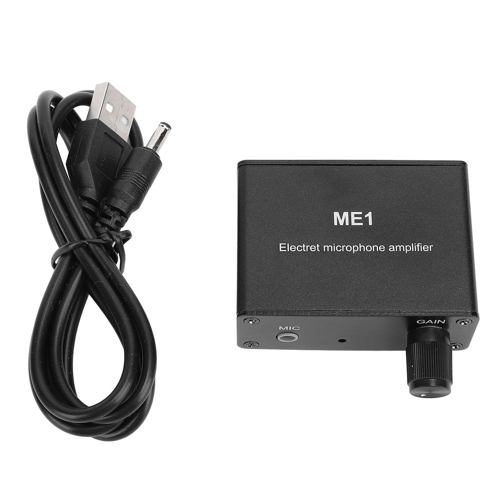 Microphone Preamp, Electret Microphone Amp, Adjustable Gain 0-20db Sound Ampl…