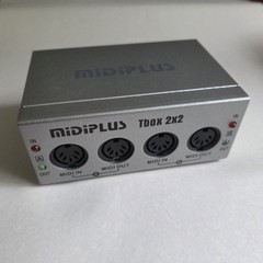 Midiplus Tbox 2×2 MIDI Interface | 2-In 2-Out | Silver Metal | USB Mac & Windows