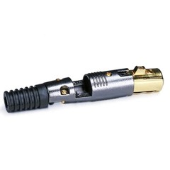 10x 3-Pin Female XLR Mic Microphone Premium Audio Cable Plug Gold Connector Jack