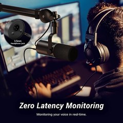 Dynamic Microphone, USB/XLR PC Microphone for Podcast, Recording, Live Stream…