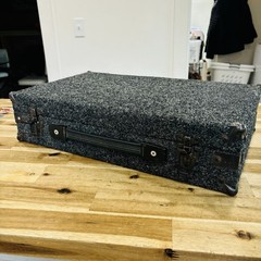 Vintage Carpeted Road Case for Audio Visual Gear Equipment Pedals Microphone