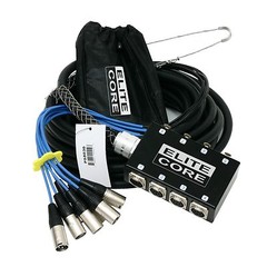 Elite Core 8 Channel 30′ Pro Audio XLR Mic Snake Stage Studio Fan to Box