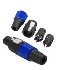 8 Pcs High Quality SPEAKON Male 4 Pole Pin Conductor Plug Audio Cable Connector