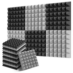 12-96 Pack Acoustic Panels Sound Absorbing Noise Proofing Studio Foam Wall Tiles